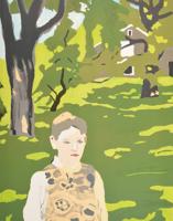 Fairfield Porter Girl in the Woods Lithograph, Signed AP - Sold for $2,080 on 05-25-2019 (Lot 443).jpg